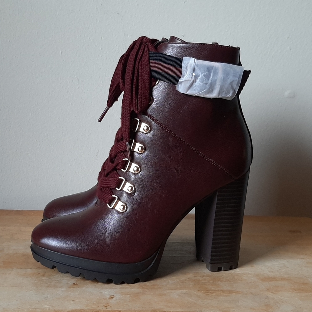 Women's JustFab Ribonea Booties, Port Royale 6.5